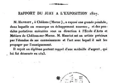 Exposición en Chalons-sur-Marne de 1827 - medalla de plata.webp