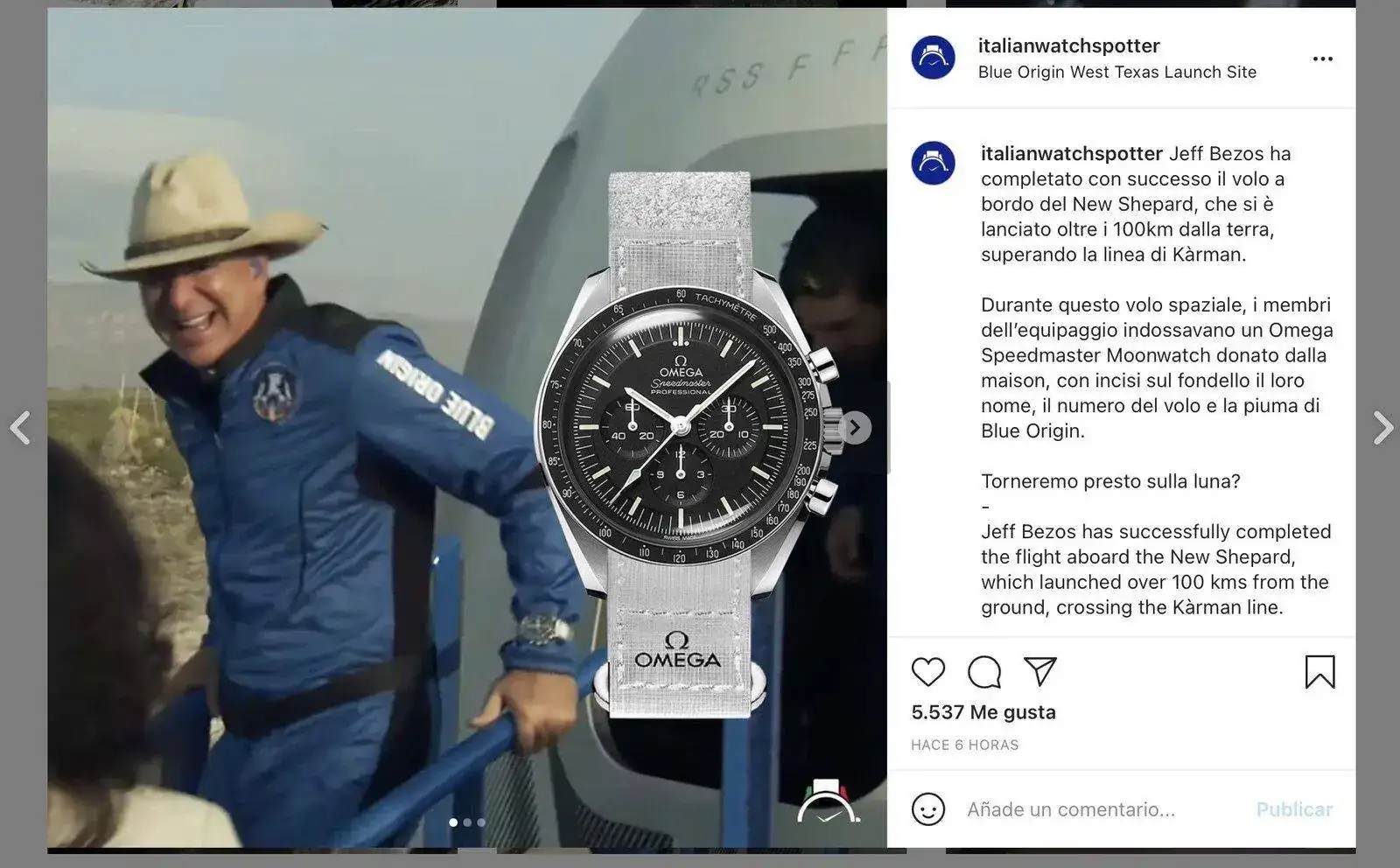 jeff bezos omega speedmaster