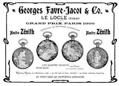 Favre-zenith-montres-Mucha-modernistas..webp