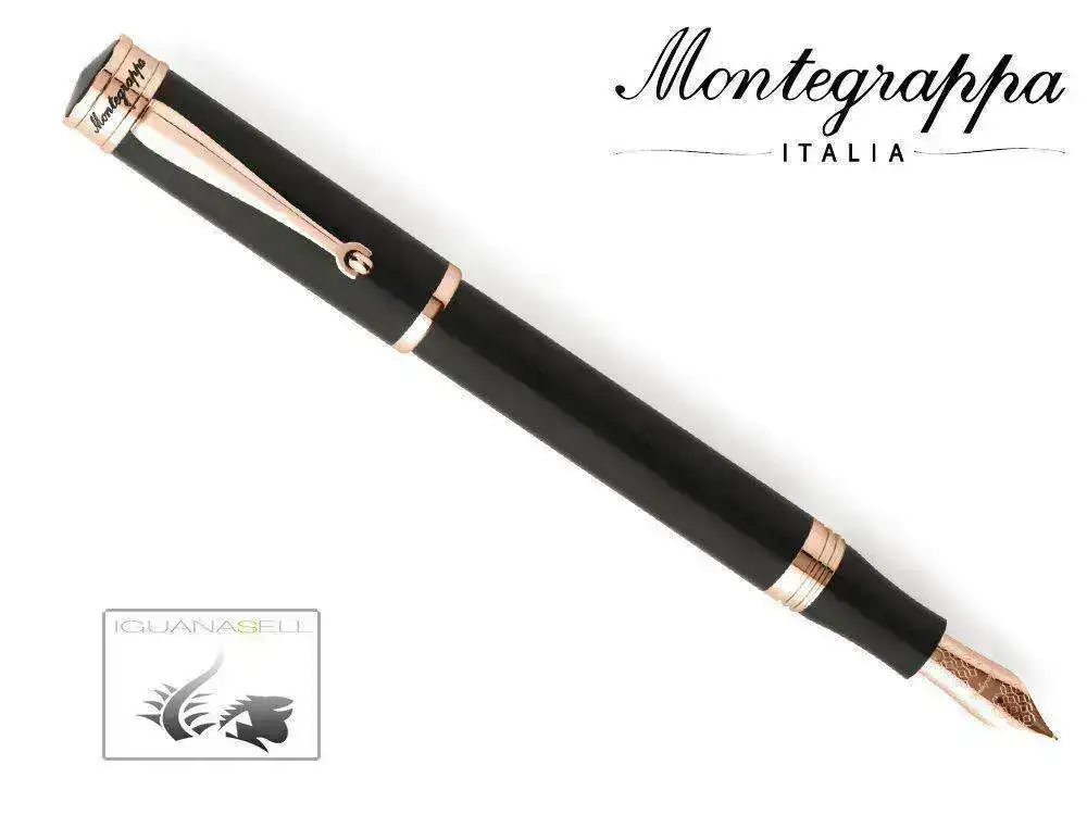 Fountain-Pen-Black-Resin-Rose-gold-trim-ISDUR-RC-1.webp