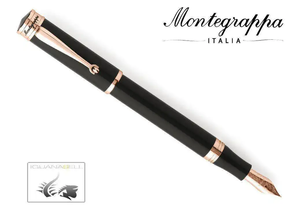 Fountain-Pen-Black-Resin-Rose-gold-trim-ISDUR-RC-1.webp