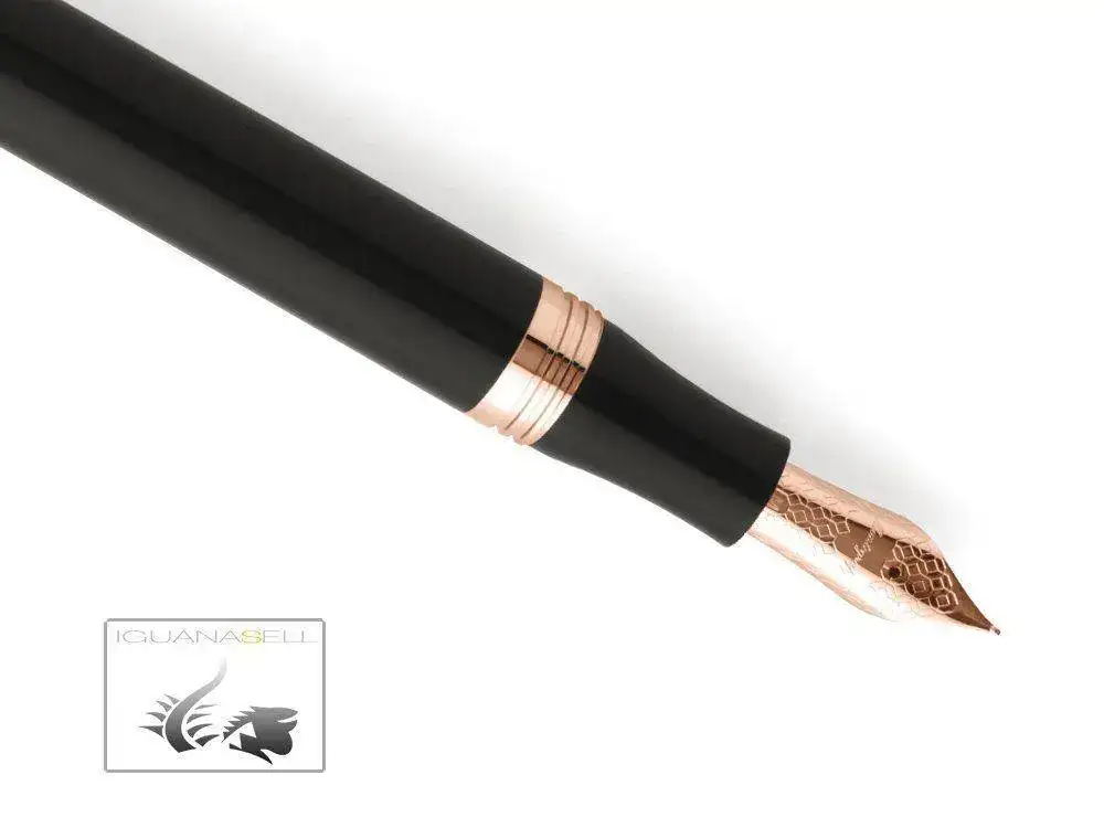 Fountain-Pen-Black-Resin-Rose-gold-trim-ISDUR-RC-2.webp