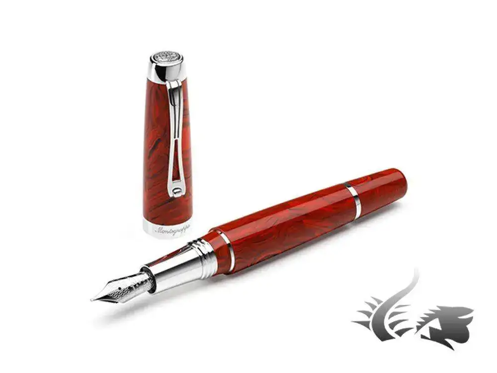 Fountain-Pen-Cinammon-Celluloid-.925-silver-trim-1.webp