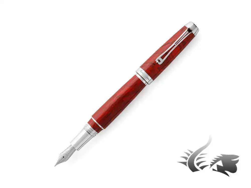 Fountain-Pen-Cinammon-Celluloid-.925-silver-trim-2.webp