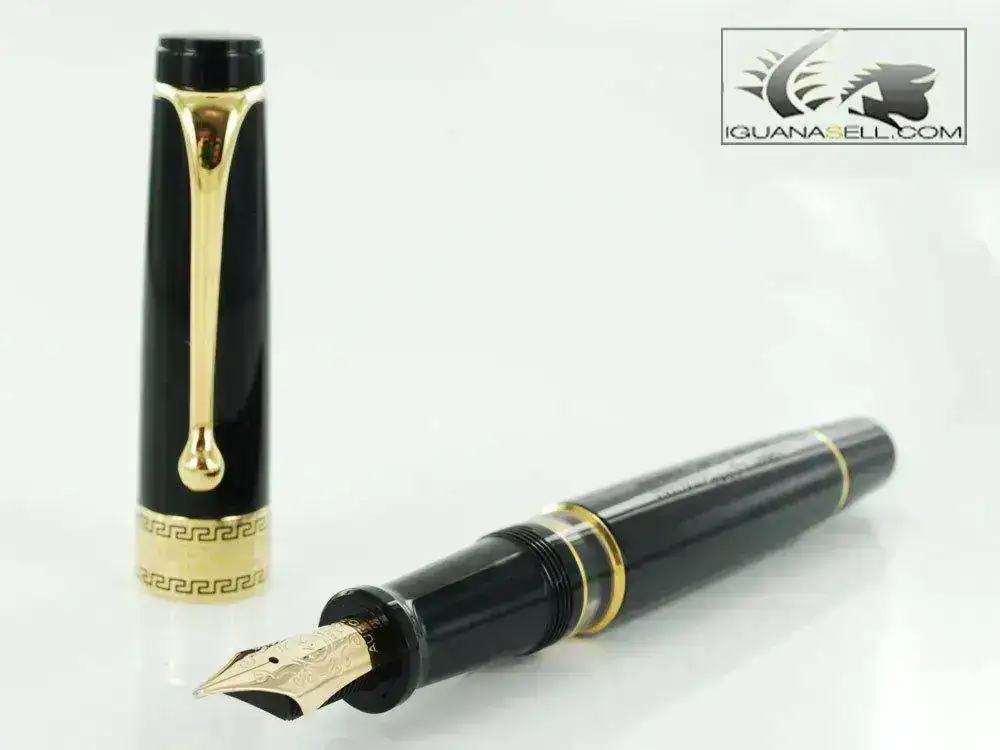 Fountain-Pen-Optima-Black-Resin-&-Gold-Nib-997NM-1.webp