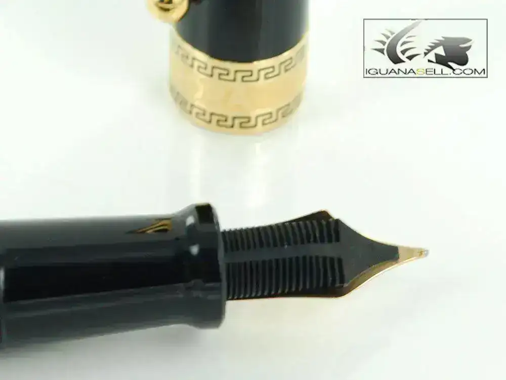 Fountain-Pen-Optima-Black-Resin-&-Gold-Nib-997NM-3.webp