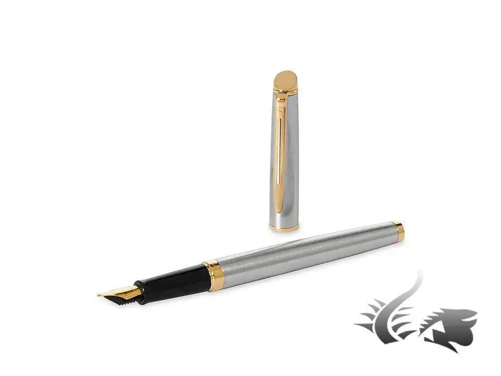 -Fountain-Pen-Stainless-Steel-Gold-Trim-S0920330-2.webp