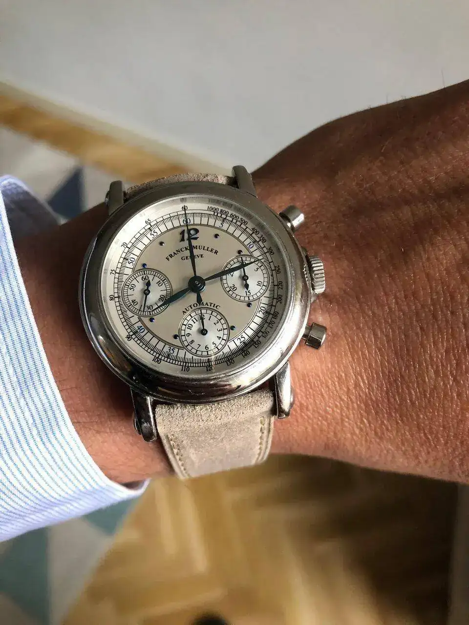 Boucle De Bracelet Franck Muller 12 Mm En Acier Inoxydable Poli – Neuve, Sans étiquette