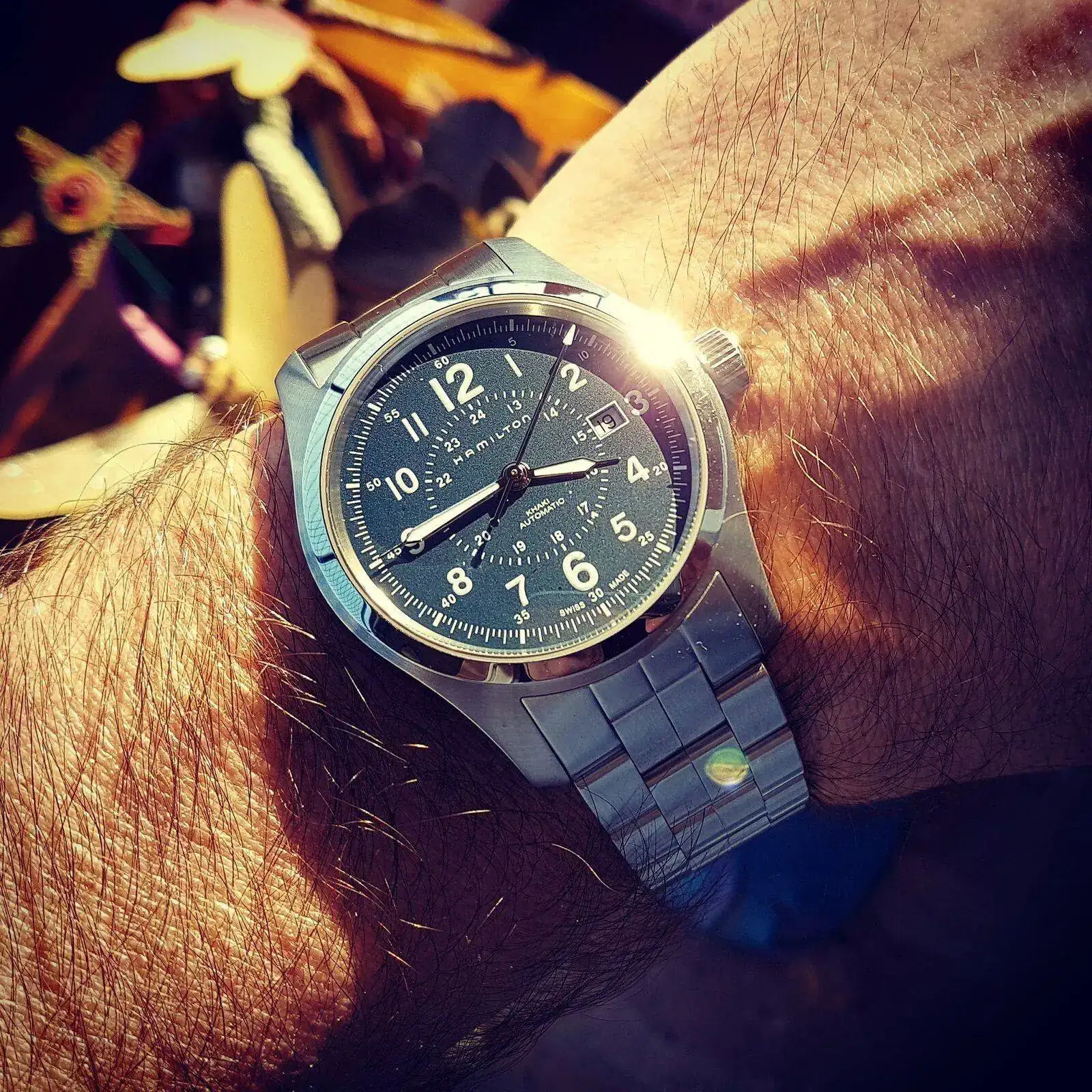 Hamilton Khaki Field Auto 42 mm 100M Blue Dial Bracelet #H70605143 (1).webp