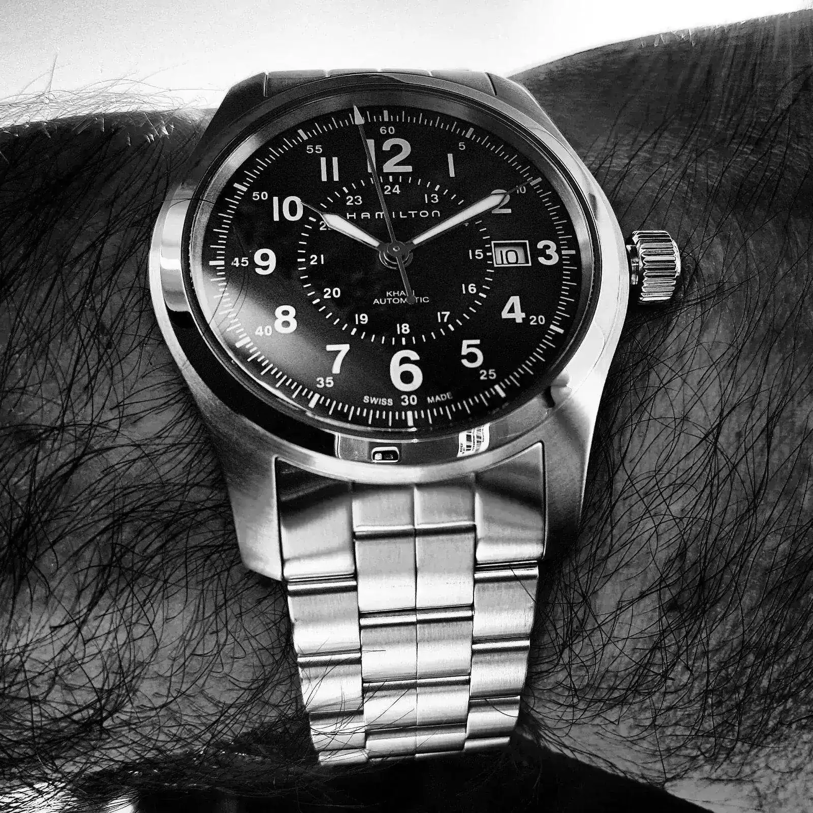 Hamilton Khaki Field Auto 42 mm 100M Blue Dial Bracelet #H70605143 (B&W).webp
