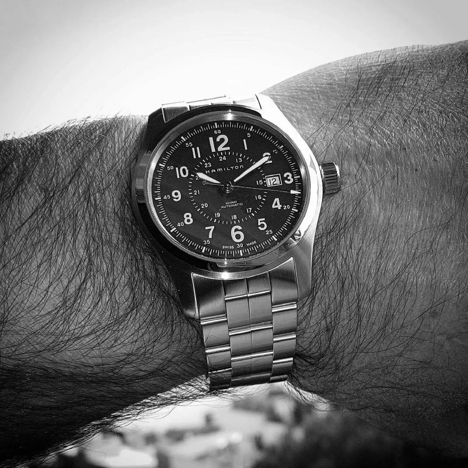 Hamilton Khaki Field Auto 42 mm 100M Blue Dial Bracelet #H70605143 (ByN).webp