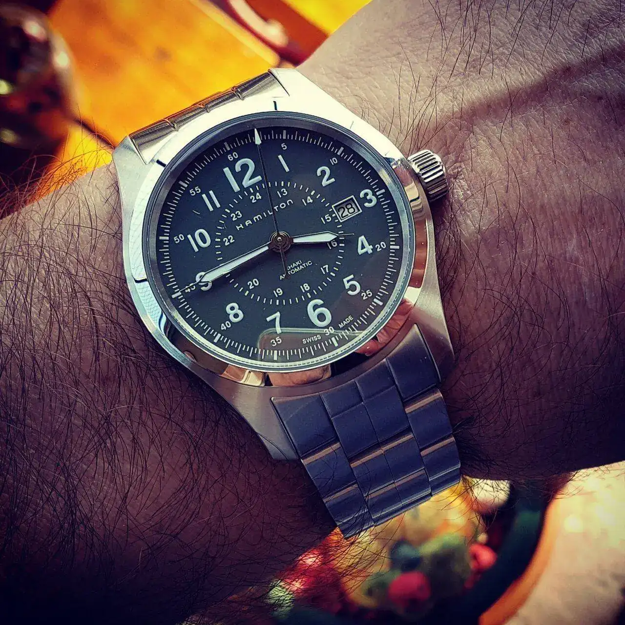 Hamilton Khaki Field Auto 42mm 100M Green Dial Cal. H10 Ref. H70605163 (1).webp