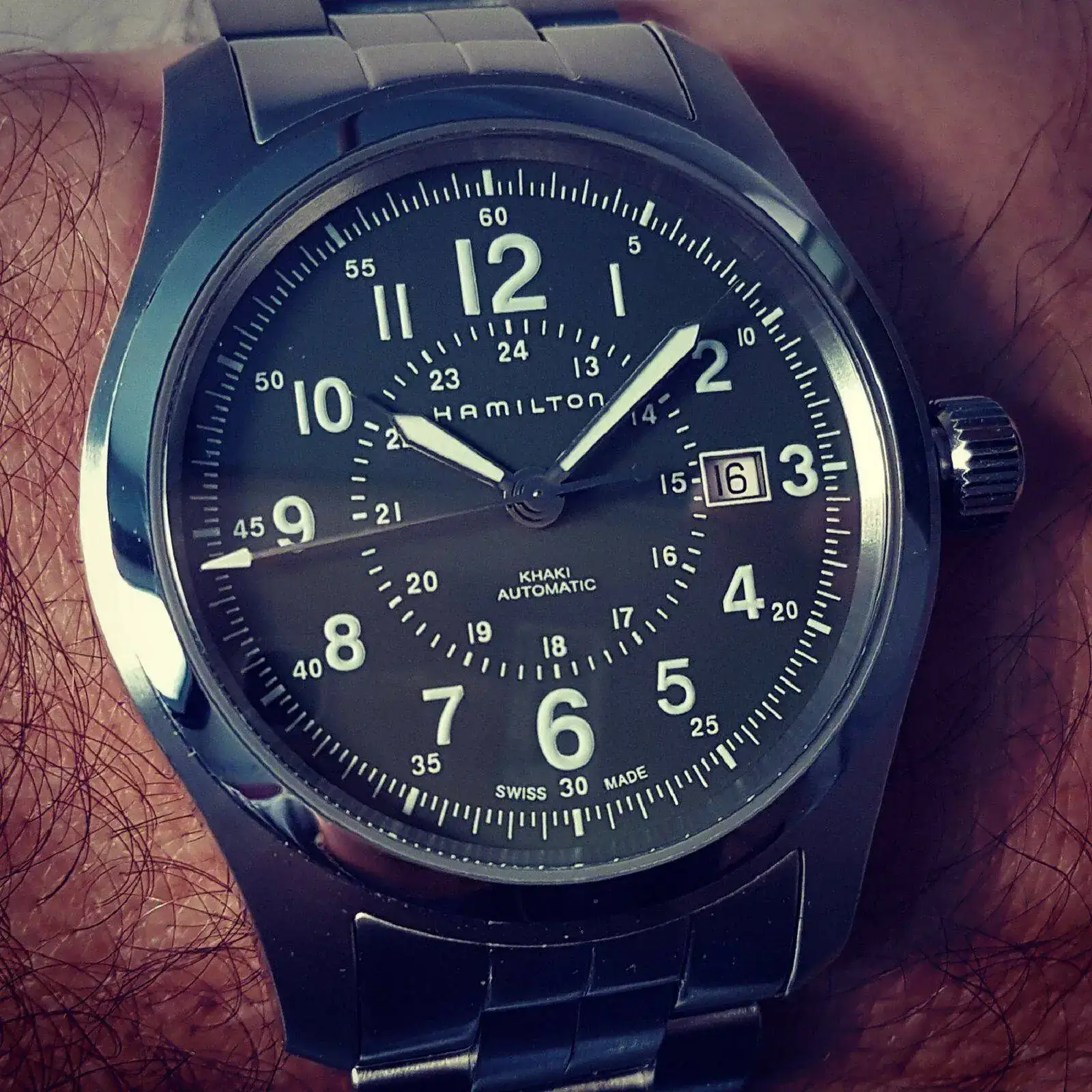 Hamilton Khaki Field Auto 42mm 100M Green Dial Cal. H10 Ref. H70605163  (2).webp