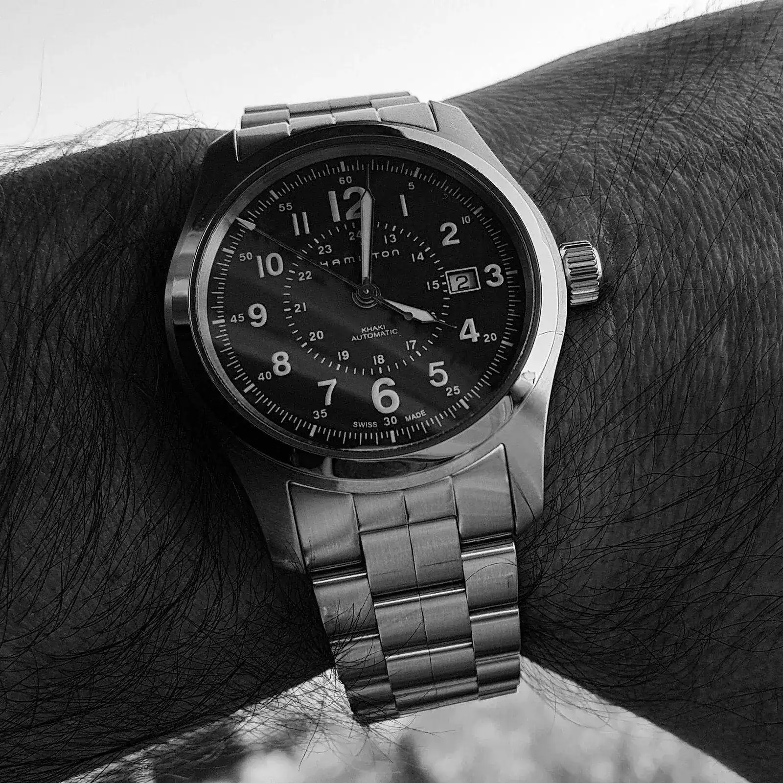 Hamilton Khaki Field Auto 42mm 100M Green Dial Cal. H10 Ref. H70605163 (3).webp