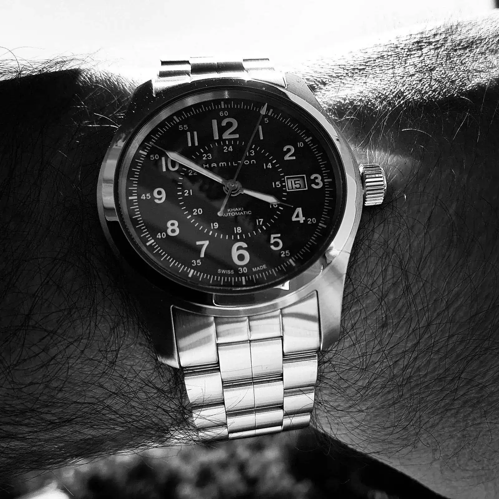 Hamilton Khaki Field Auto 42mm 100M Green Dial Cal. H10 Ref. H70605163 (B&W).webp