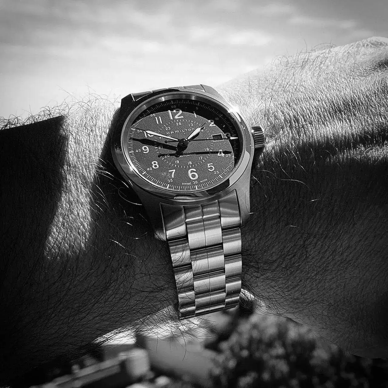 Hamilton Khaki Field Auto 42mm 100M Green Dial Cal. H10 Ref. H70605163 (ByN).webp