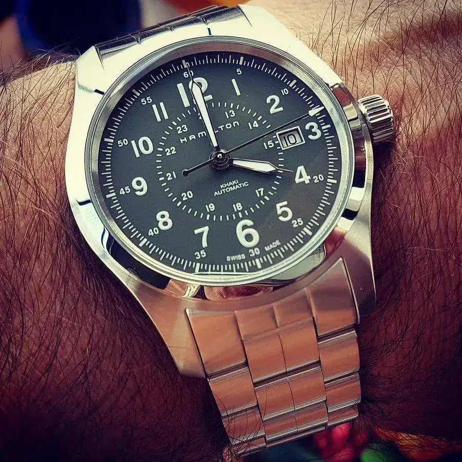 Hamilton Khaki Field Auto 42mm 100M Green Dial Cal. H10 Ref. H70605163.jpg