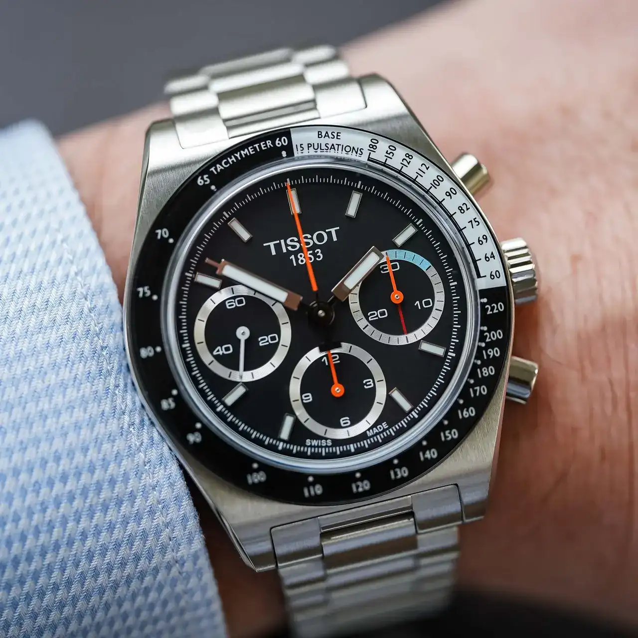 Tissot PR516 Cronógrafo mecánico de cuerda manual