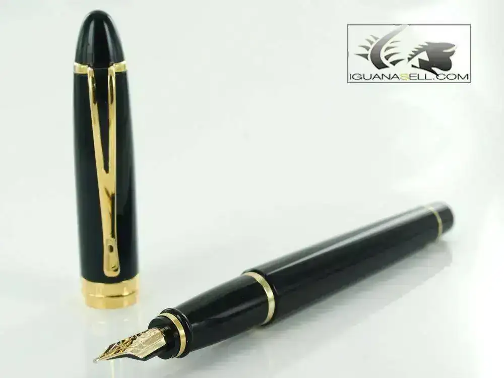 ilon-De-Luxe-Fountain-Pen-Black-Resin-Body-B12NM-1.webp