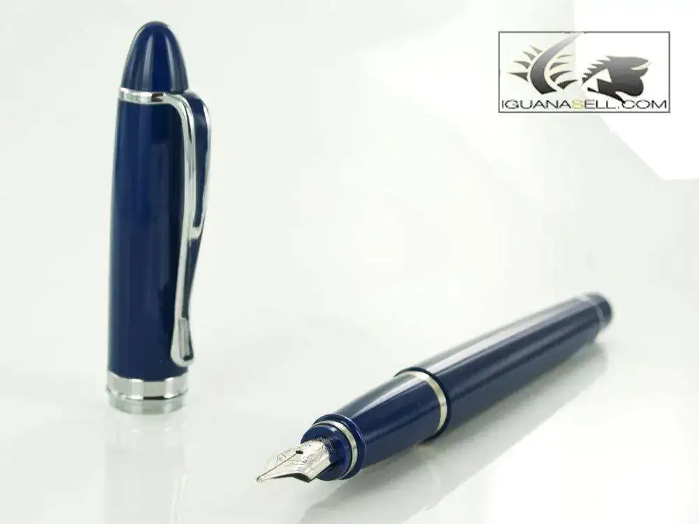ilon-De-Luxe-Fountain-Pen-Blue-Resin-Body-B12CBM-1.webp