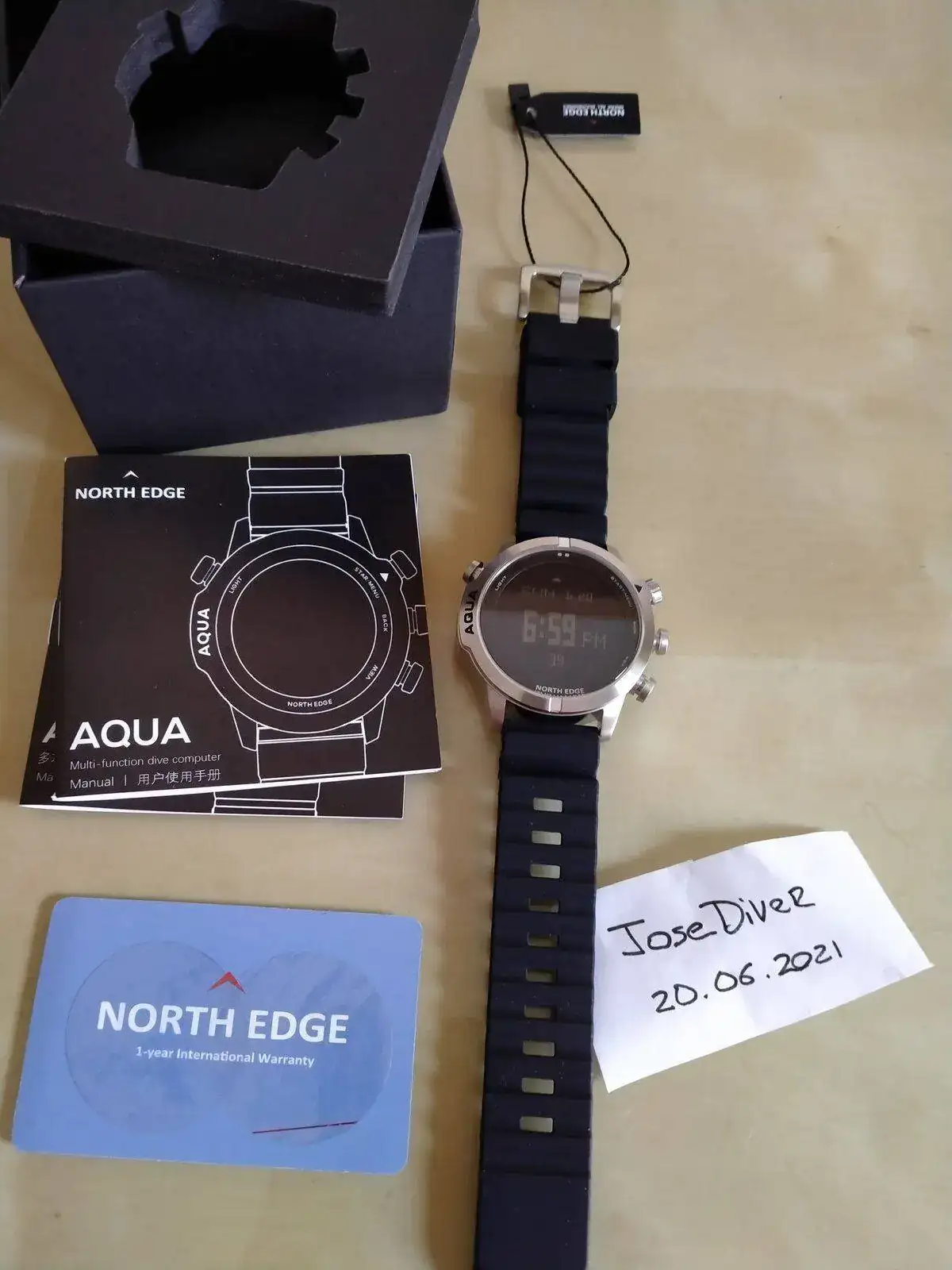 North Edge Aqua reloj ABC , profundimetro y ordenar de buceo Nitrox ...