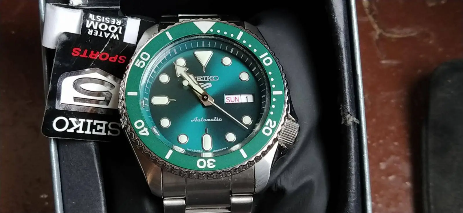seiko 5 verde snx447