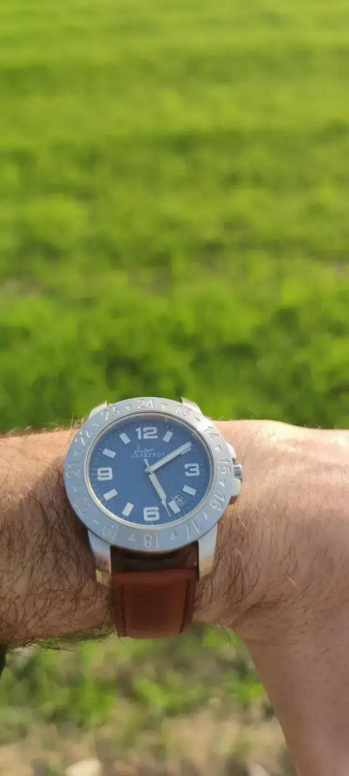 Reloj Victor Caparros azul Zafiro Miyota Precio derribo