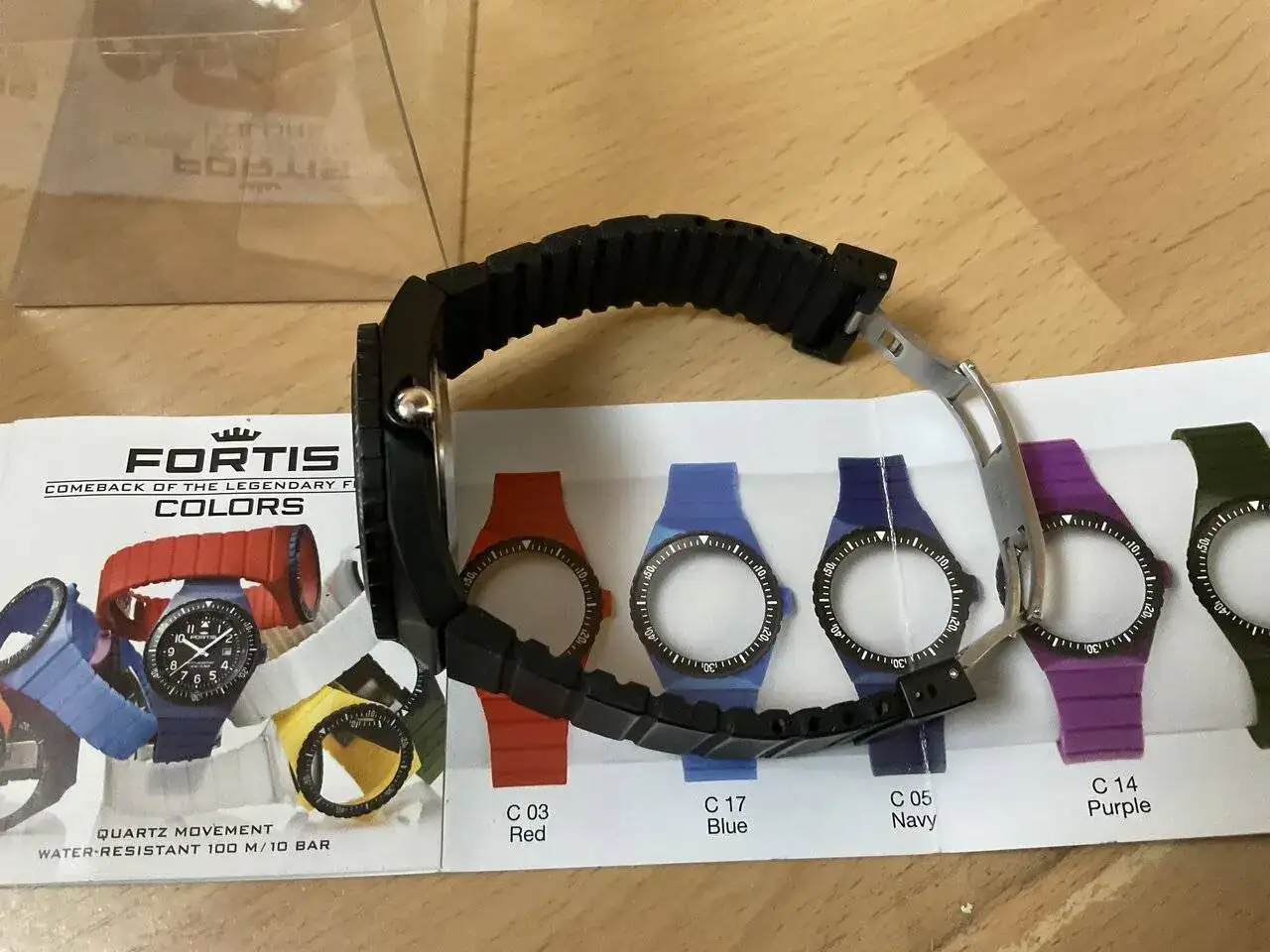 BILL'S OROLOGIO DA POLSO CON FOULARD INTERCAMBIABILE BLACK DOT-FULL