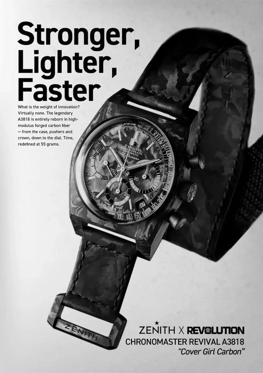 Zenith x Revolution Chronomaster Revival A3818 Cover Girl Carbon - 2