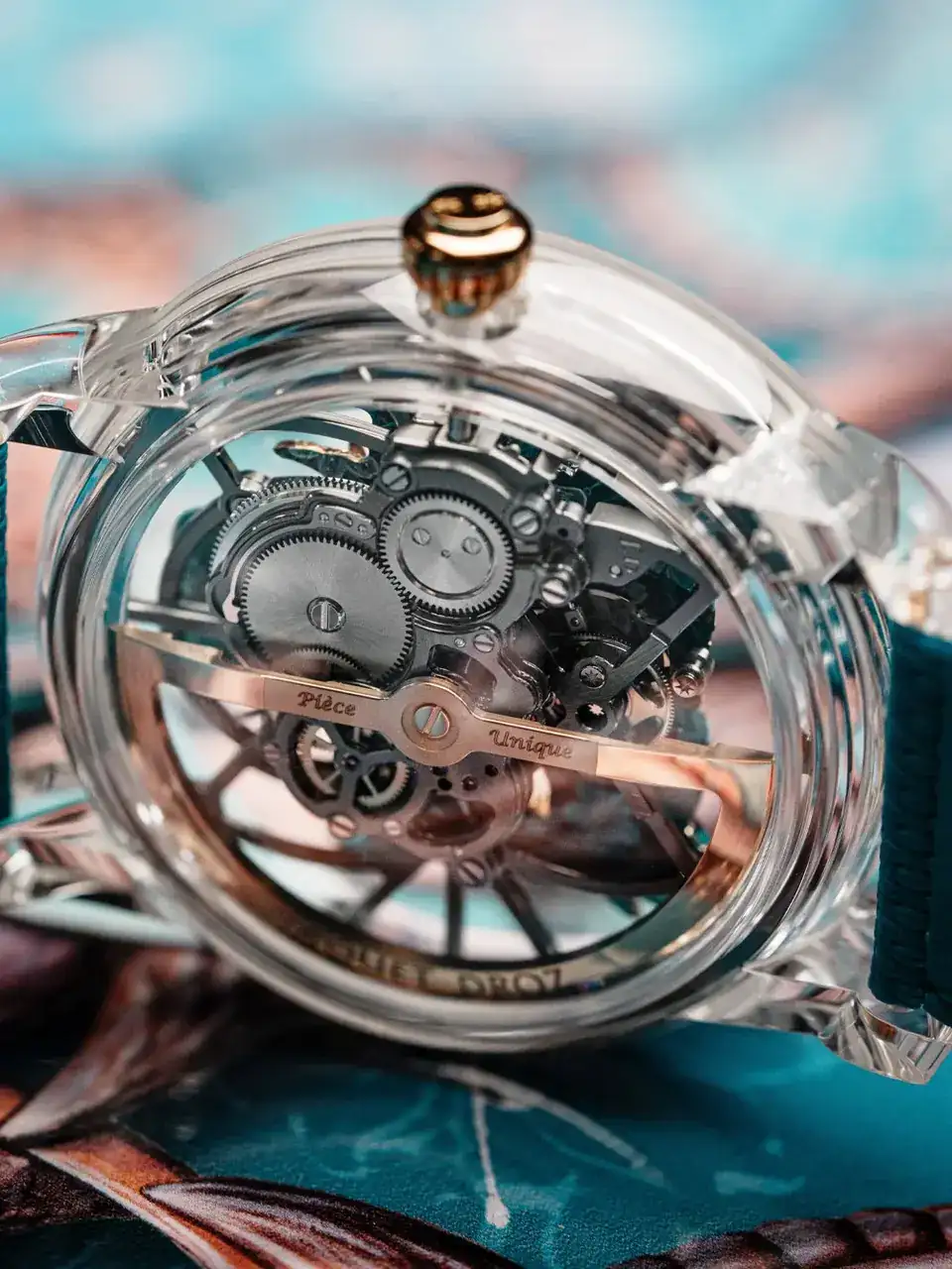 Chaqueta Droz Tourbillon Skeleton Sapphire Bushido