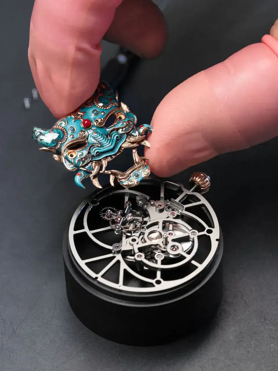 Chaqueta Droz Tourbillon Skeleton Sapphire Bushido