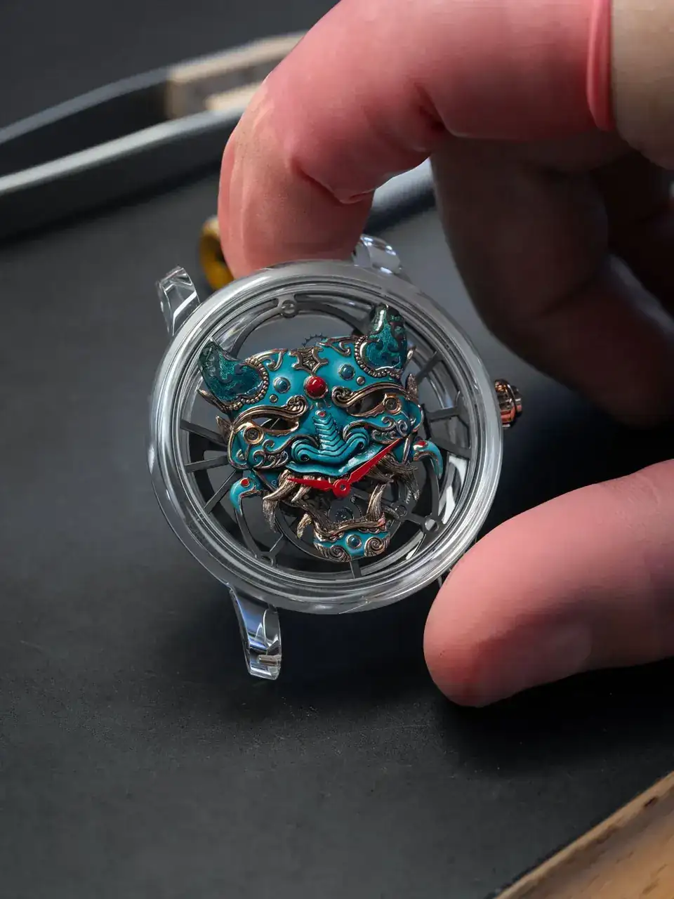 Chaqueta Droz Tourbillon Skeleton Sapphire Bushido