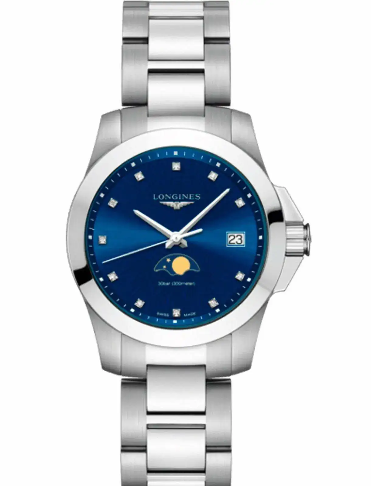 Longines-Conquest-34-Acero-Esfera-azul-fase-lunar.webp