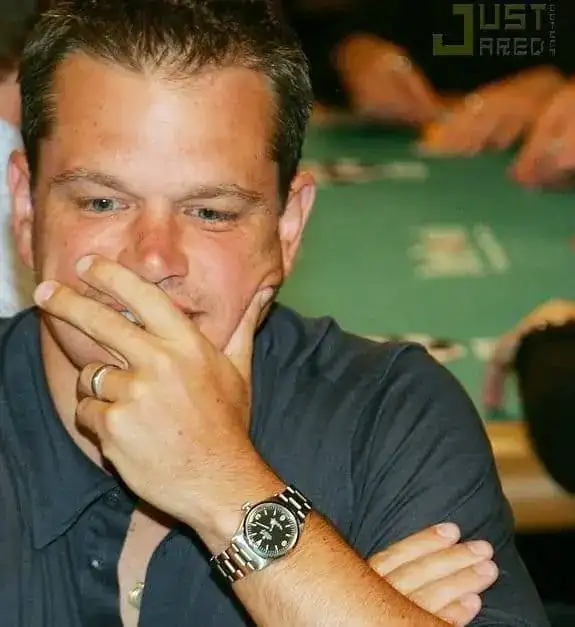 Matt Damon con Rolex explorer 36mm.webp