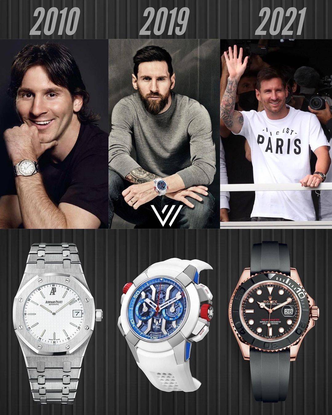 Messi y su Rolex YM ayer (10-08) en la Presentación en el PSG | Relojes  Especiales, EL foro de relojes