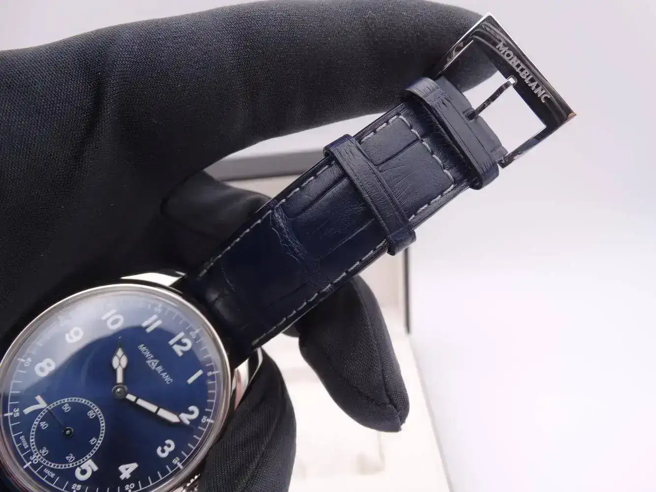 Montblanc 1858 hand wind small second 6555.webp