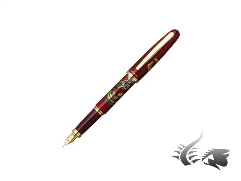 n-Maki-e-Soryu-Fountain-Pen-Red-Resin-Gold-trims-1.webp