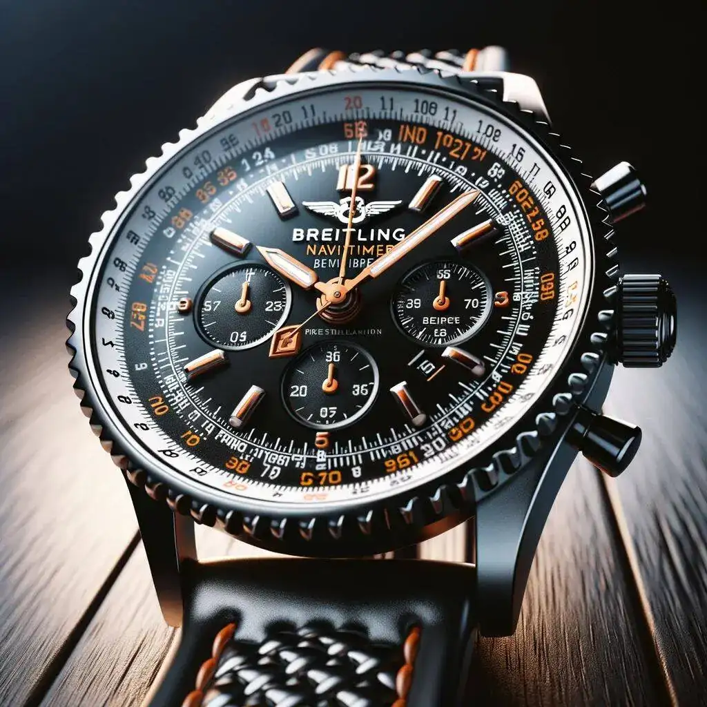 NAVITIMER NEGRO NARANJA.webp
