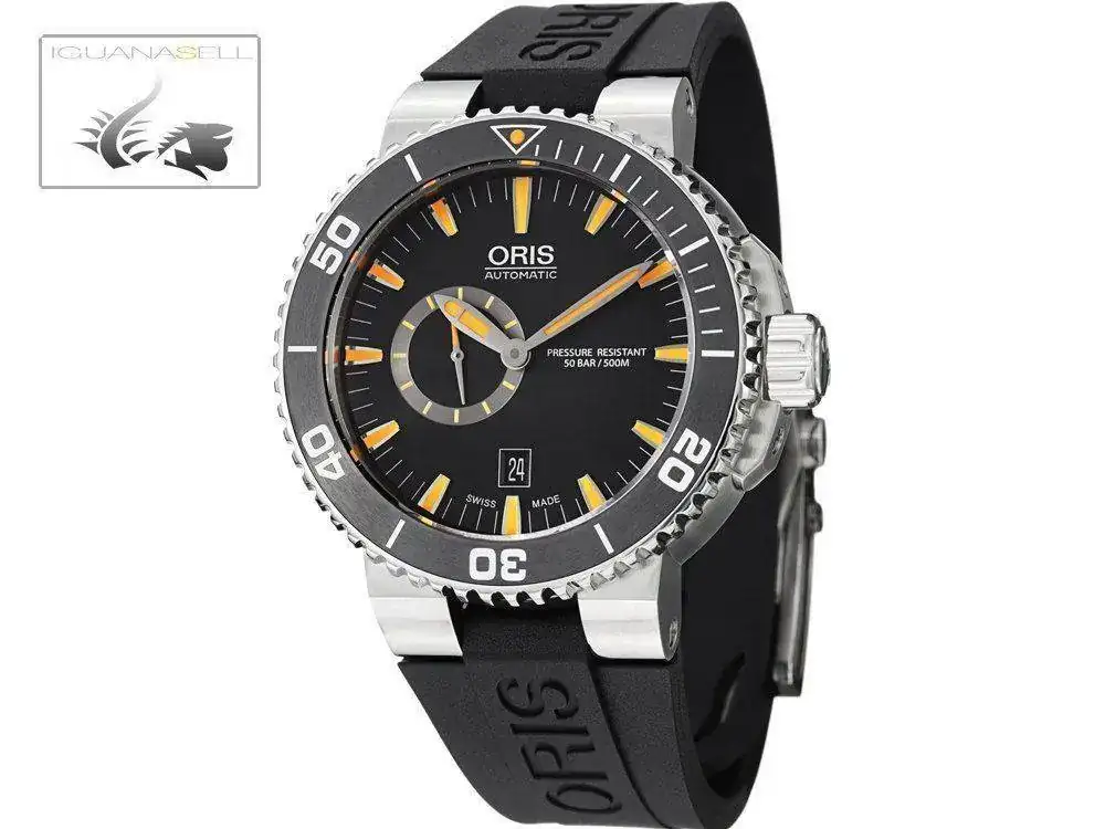 nd-Date-Watch-Oris-743-Black-Orange-Rubber-strap-1.webp