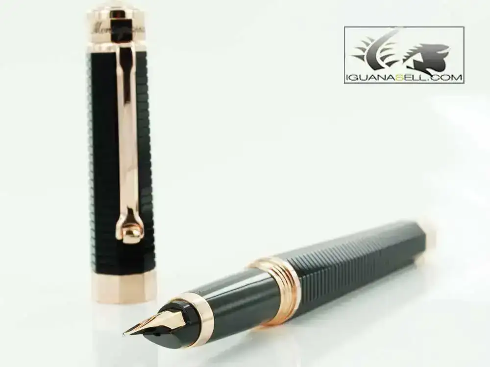 Nero-Uno-Resin-&-Pink-Gold-Fountain-Pen-ISNRC-AC-1.webp