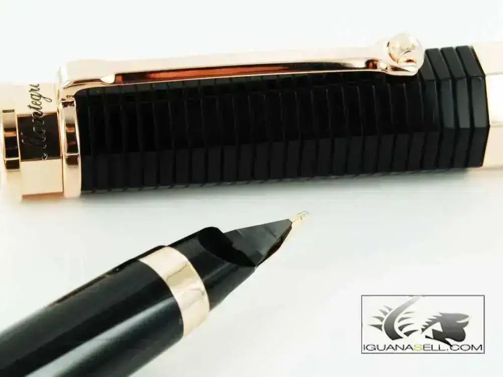 Nero-Uno-Resin-&-Pink-Gold-Fountain-Pen-ISNRC-AC-7.webp