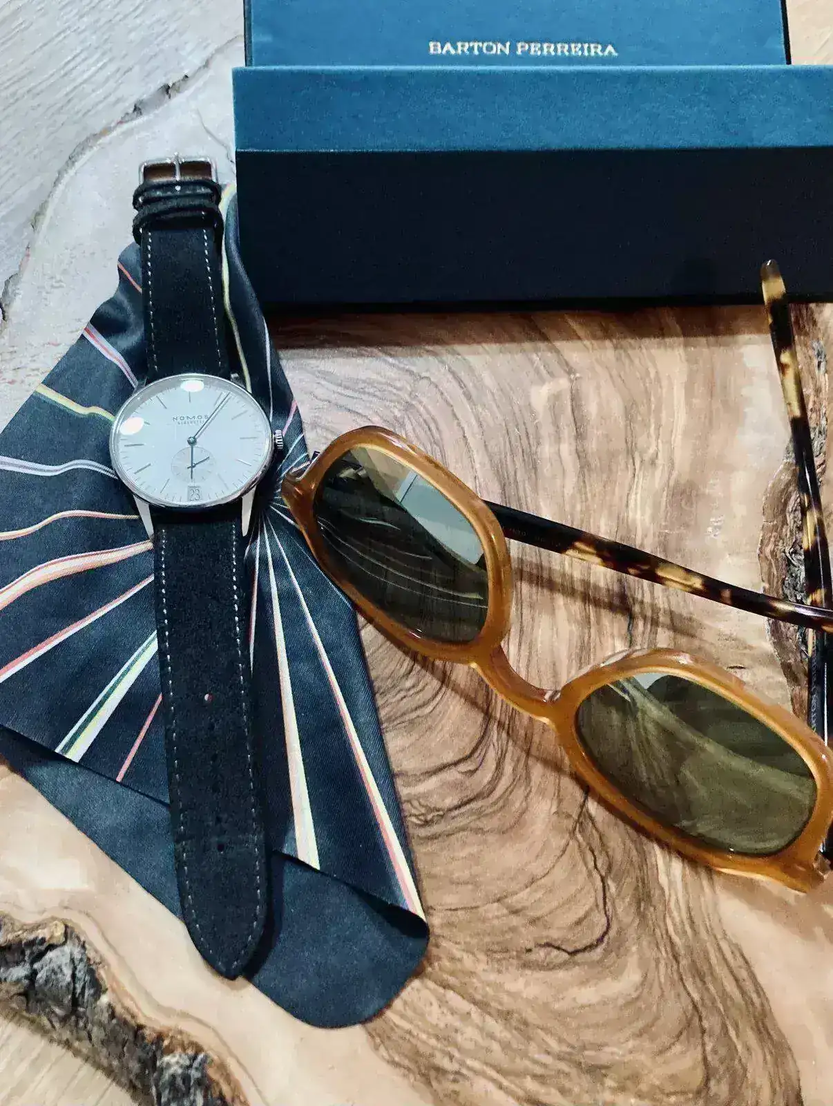 NOMOS Glashütte Orion 380 Datum Ante Grey & Barton Perreira.webp