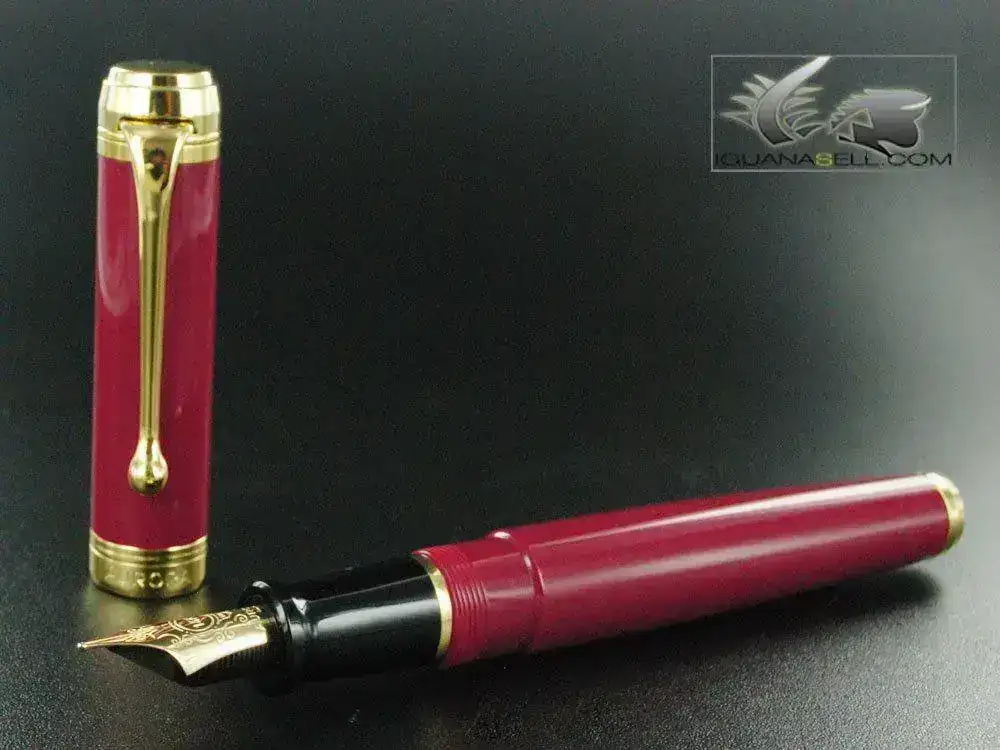 ntum-Fountain-Pen-Burgundy-Resin-&-Gold-Nib-D12X-1.webp