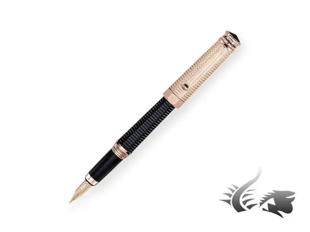 o-Duetto-Fountain-Pen-Black-Resin-Rose-gold-trim-1.webp