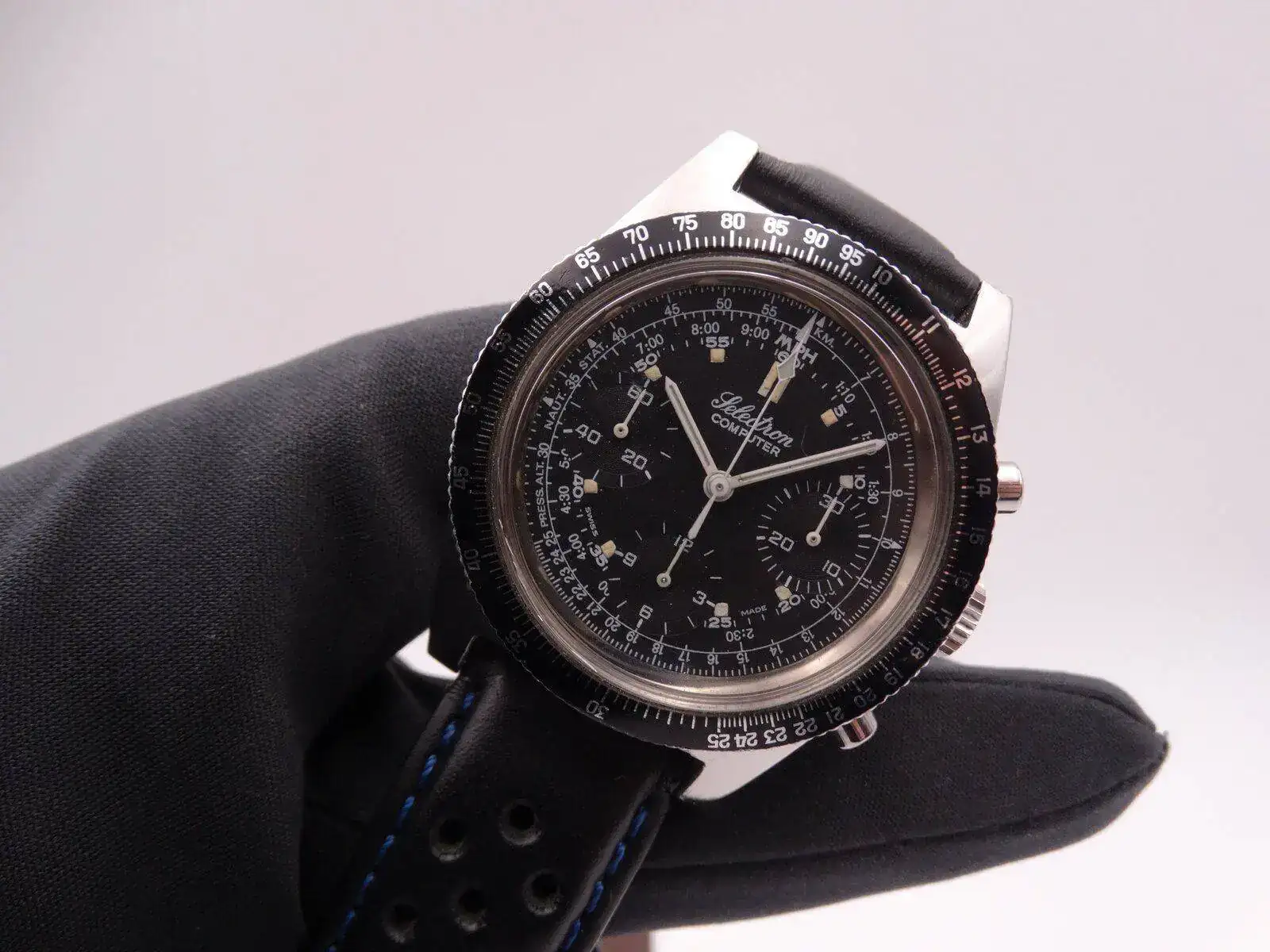 OLLECH & WAJS Selectron Computer Valjoux 72 Vintage | Relojes ...