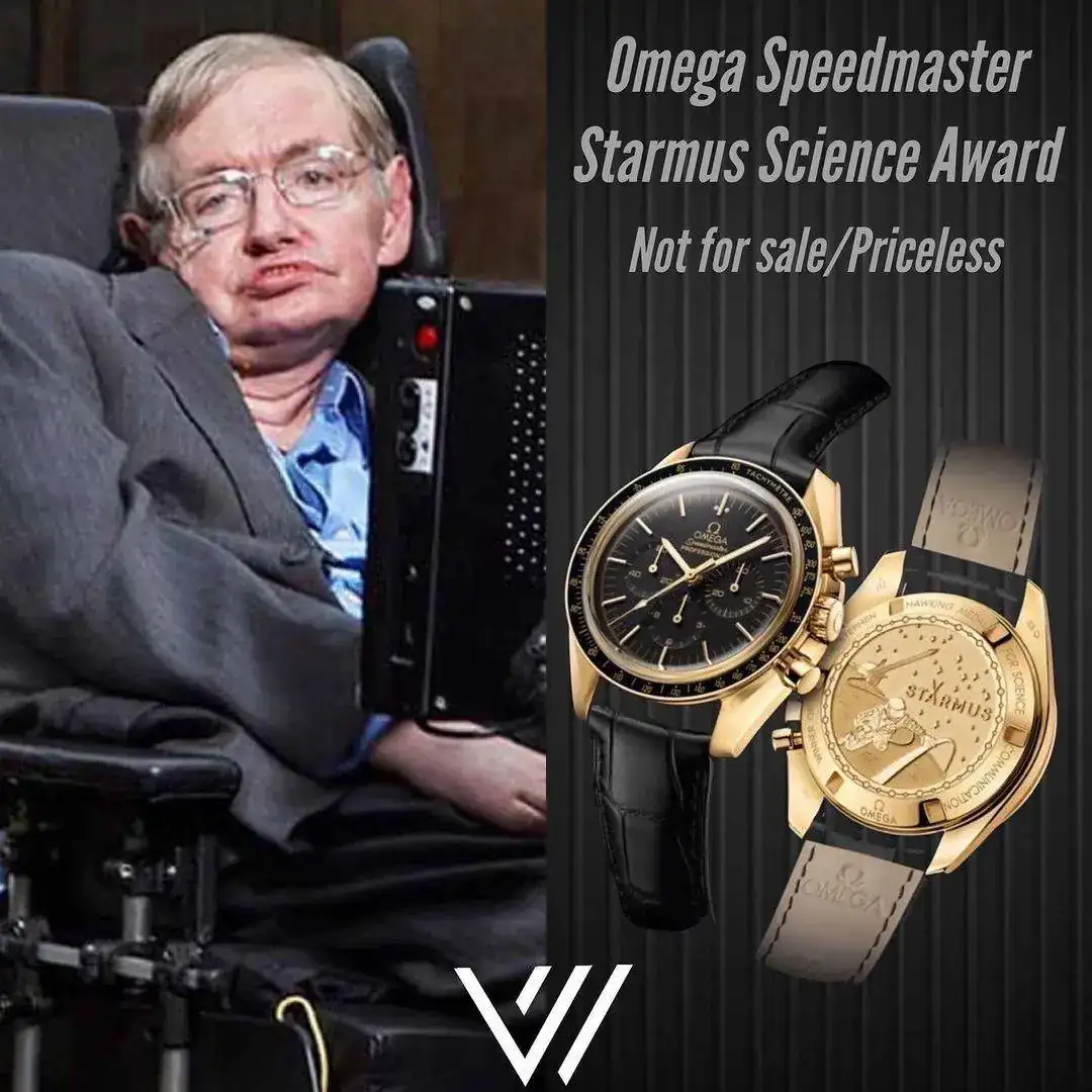 Omega Speedmaster Science Award & Sthepen Hawking.webp