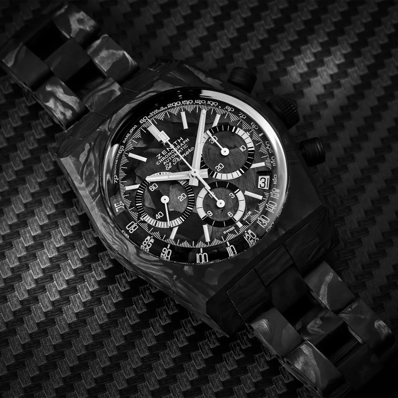 Zenith x Revolution Chronomaster Revival A3818 Cover Girl Carbon - 12