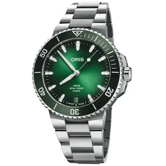 oris-aquis-date-calibre-400-300-m-4350-mm-esfera-verde-brazalete-de-acero.webp
