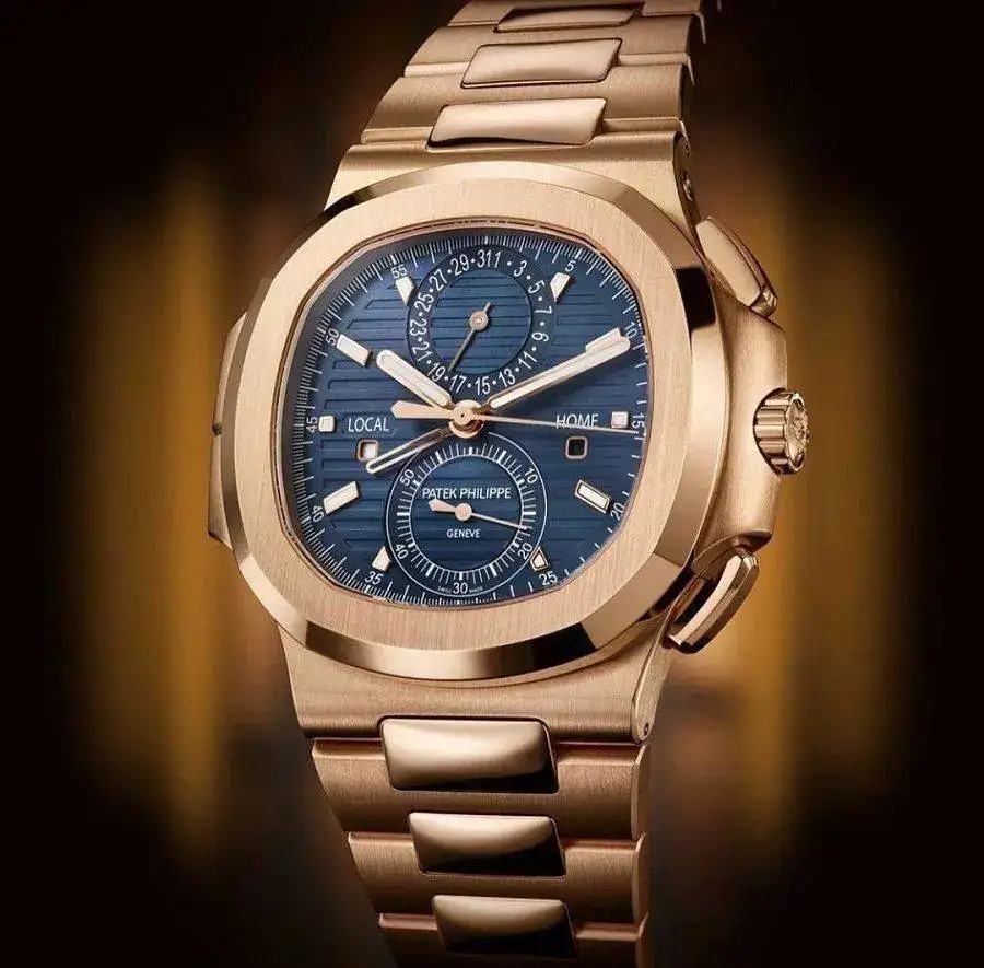 Patek Philippe Nautilus - Travel Time - Chronograph - Rose Gold - Blue Dial #5990-1R-001 (3).jpg