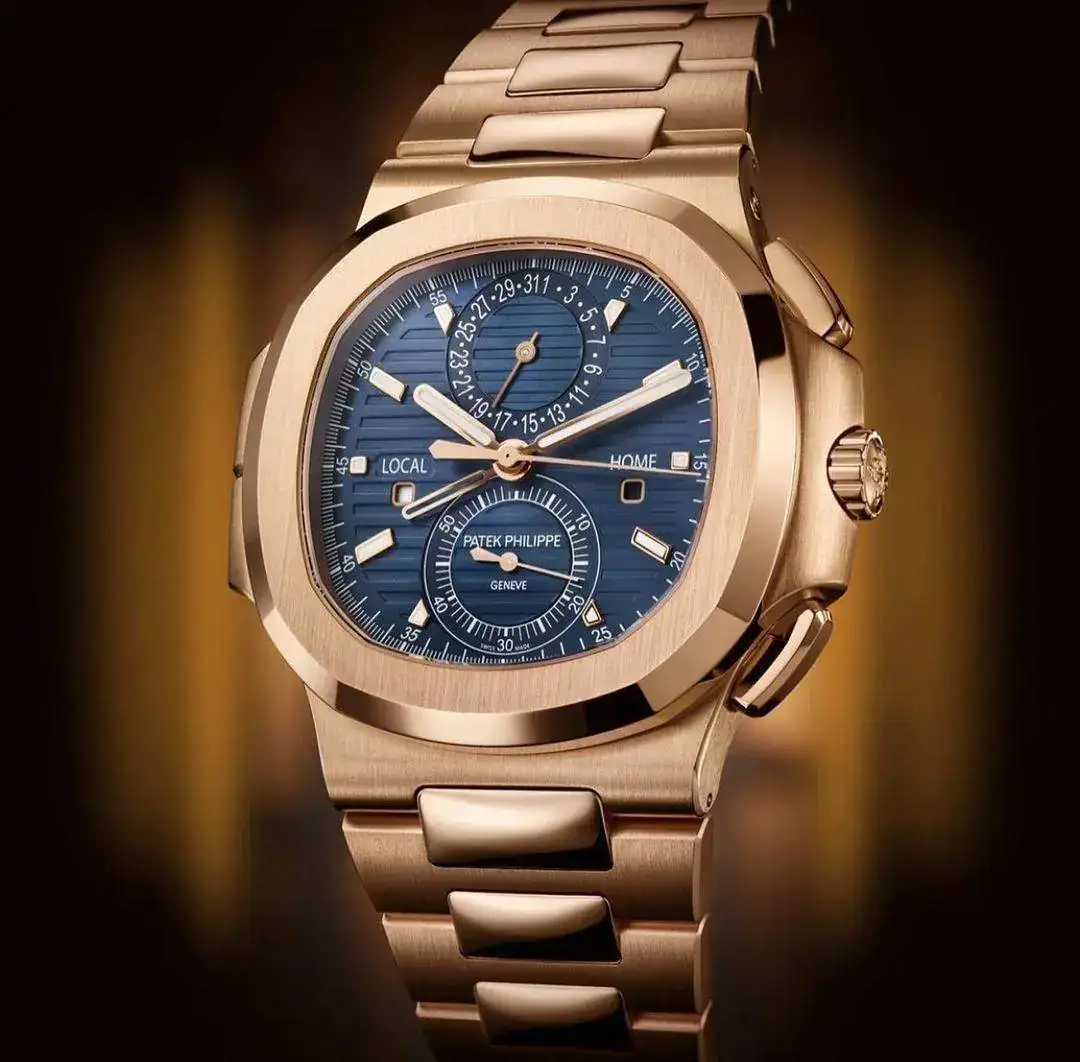 Patek Philippe Nautilus - Travel Time - Chronograph - Rose Gold - Blue Dial #5990-1R-001 (3).jpg